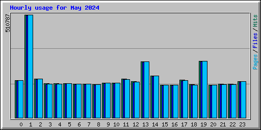 Hourly usage for May 2024